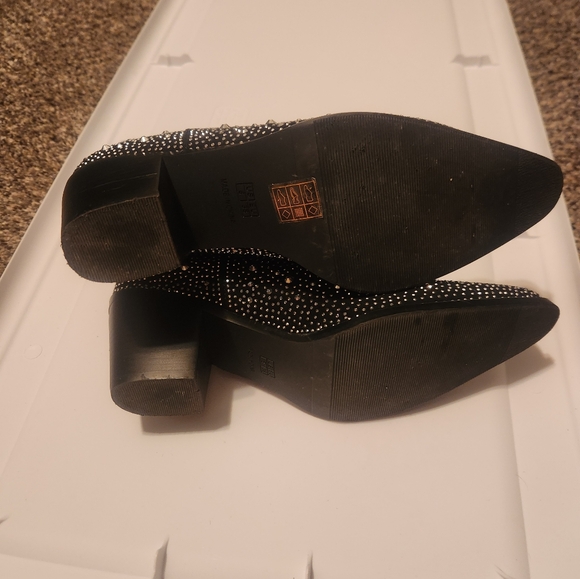 Studded Black Ankle Boots - Picture 7 of 8